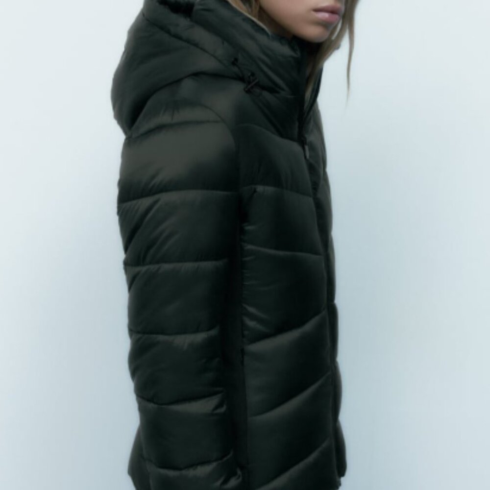 ZARA HOODED QUILTED JACKET - Picture 5 of 9